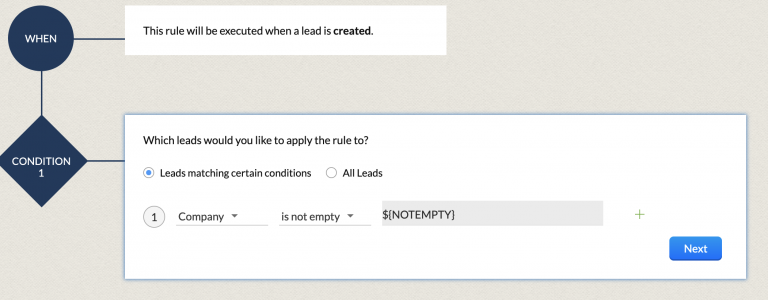 Linking Leads With Accounts and Accounts With Multiple Locations 12 New Rule Company is not blank