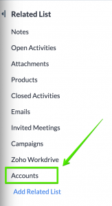 Linking Leads With Accounts and Accounts With Multiple Locations 4 Related Leads Accounts Leads - Zoho CRM